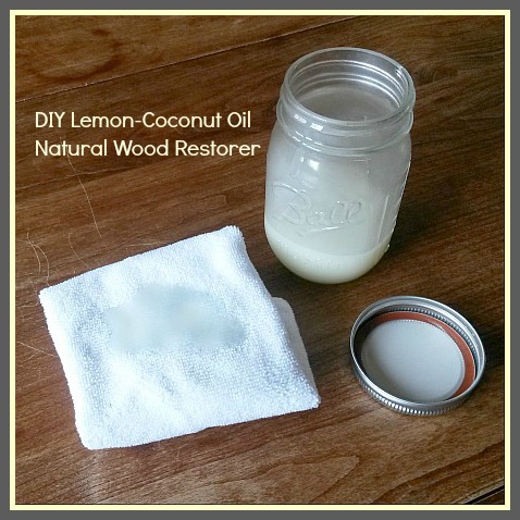 DIY Lemon Coconut Oil Natural Wood Restorer
