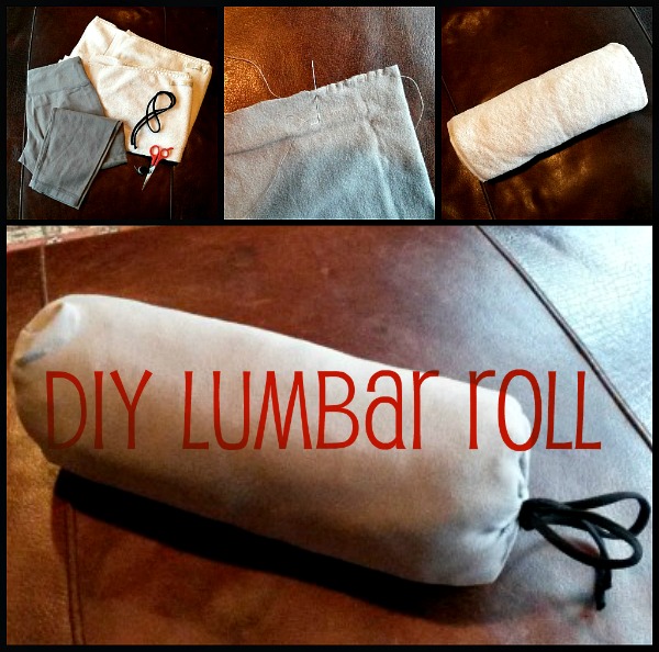 DIY Lumbar Roll (lower back support pillow)