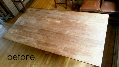 table before treatment