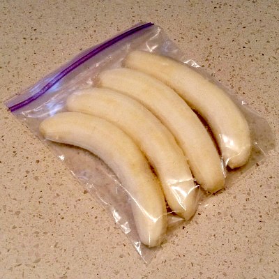 bagged bananas