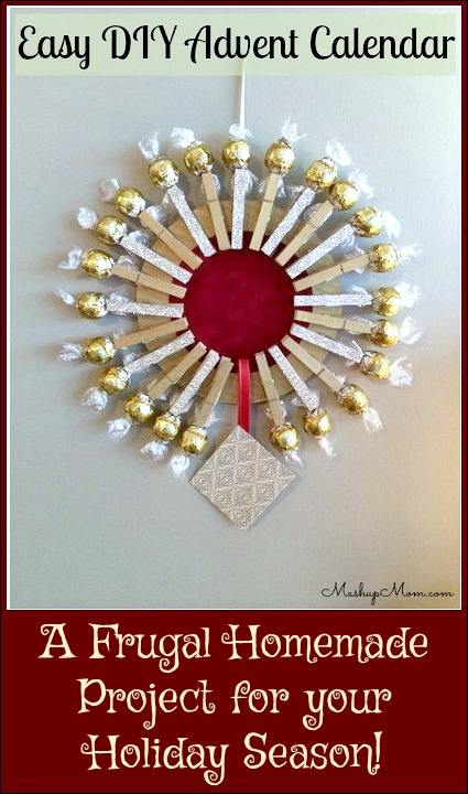 Easy DIY Advent Calendar -- A Frugal Homemade Project for your holiday season!