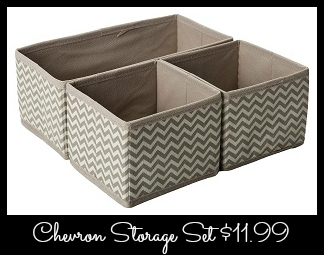 A Chevron Basket Set