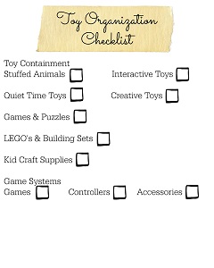 Six Weeks to a More Organized Home Toy Checklist Resized