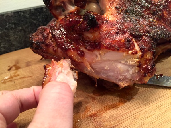 juicy BBQ roasted turkey breast