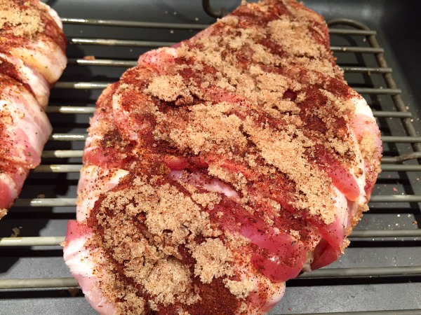 chicken on a baking rack