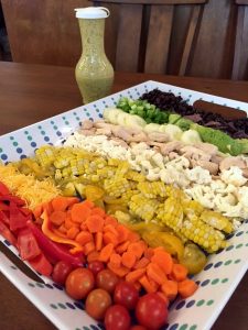 rainbow-salad-toppings-with-dressing