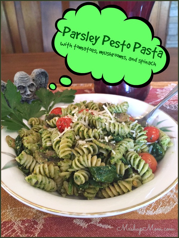 peeking-at-plated-parsley-pesto-pasta