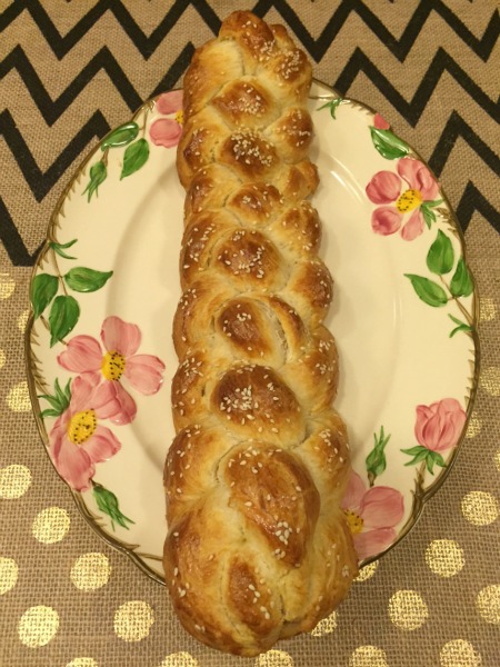 loaf of crescent roll challah
