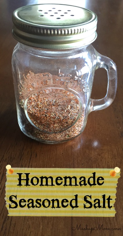 Homemade seasoned salt is fresh and delicious