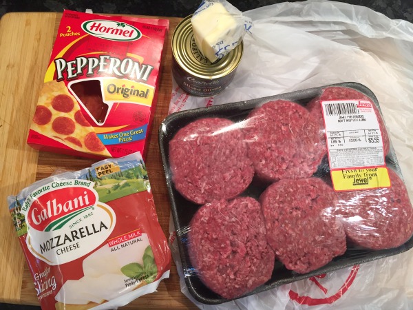 pizza burger ingredients