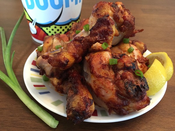 plate of savory drumsticks