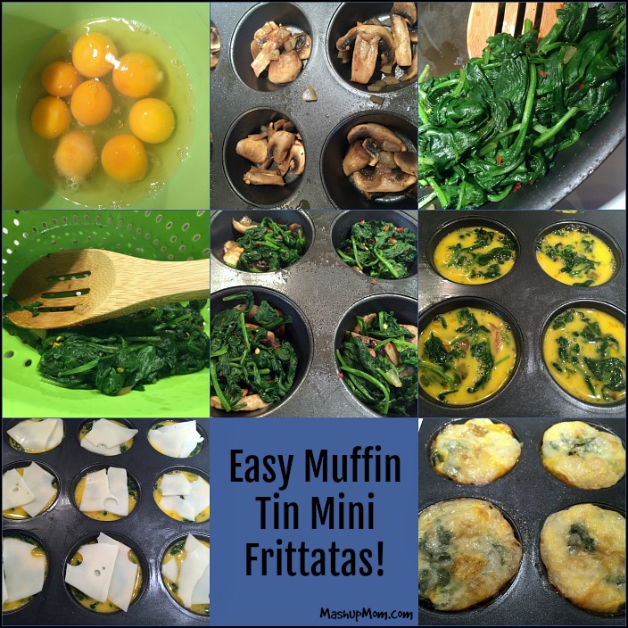 mini frittatas step by step