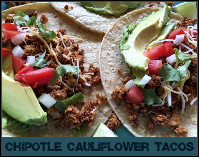 vegetarian chipotle cauliflower tacos
