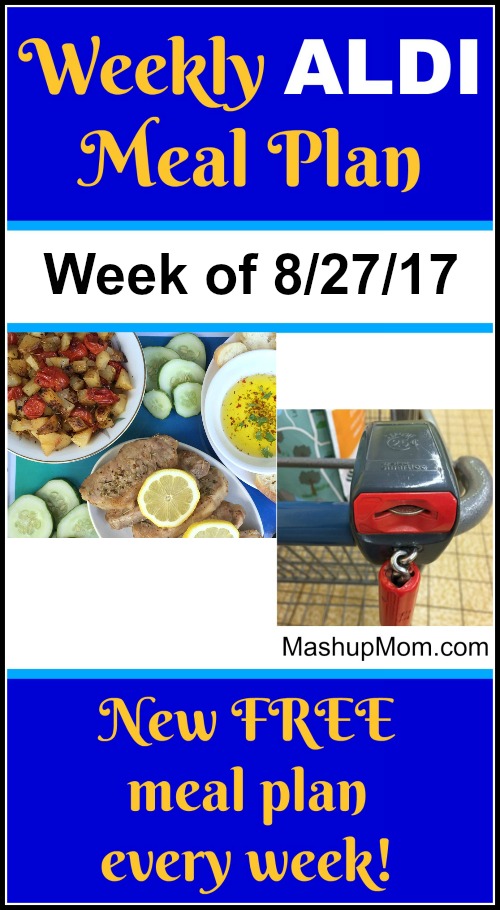 free aldi meal plan week of 8/27