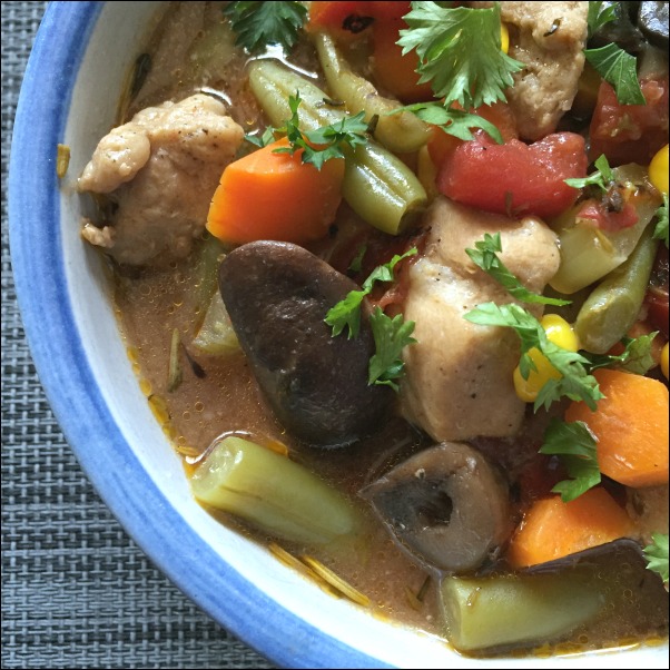 Packed with potatoes, veggies, and tender chunks of pork, this flavor-packed Pork & Vegetable Stew is just the right comfort food recipe for a fall day.