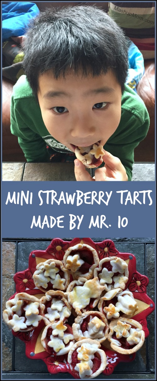 Mini Strawberry Tarts are easy to make with kids