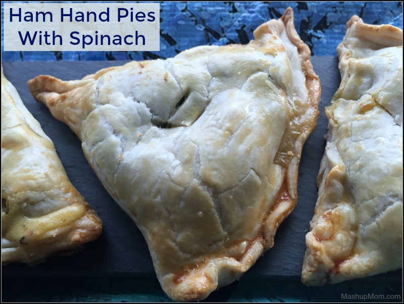 plate of ham hand pies