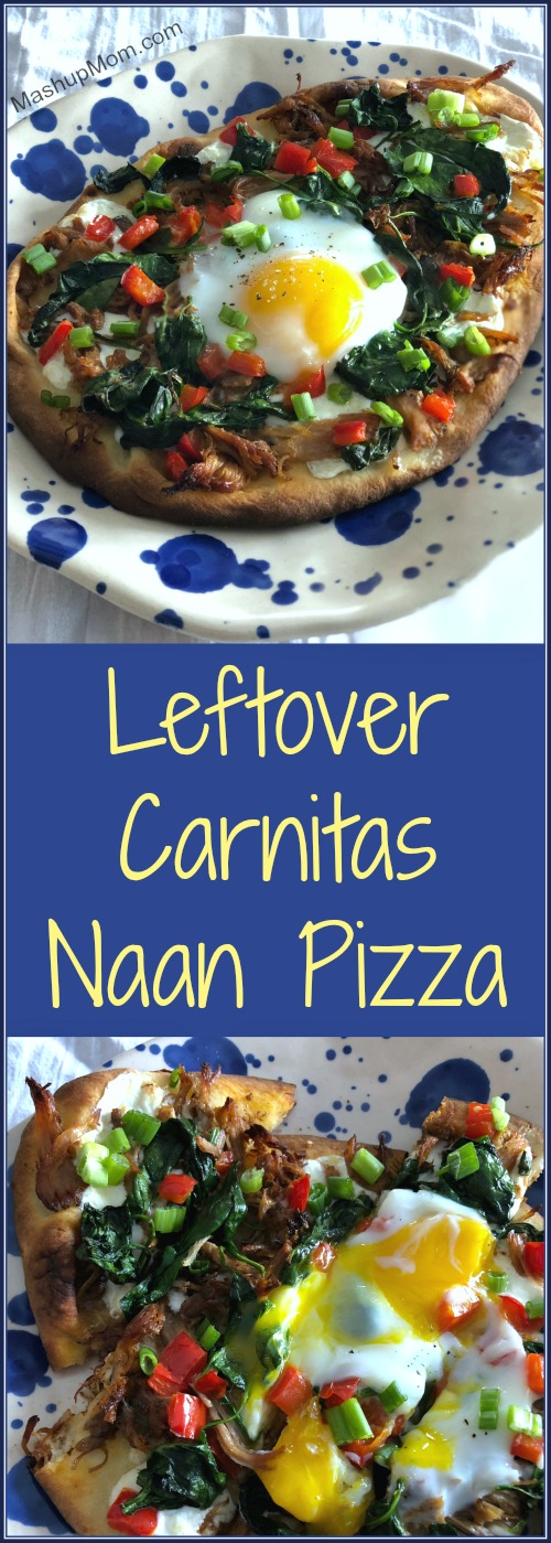 leftover carnitas or pulled pork on pizza