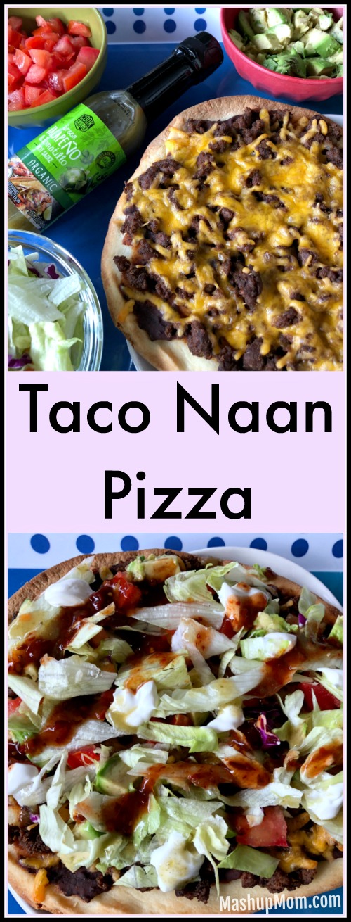 Make your own taco pizza