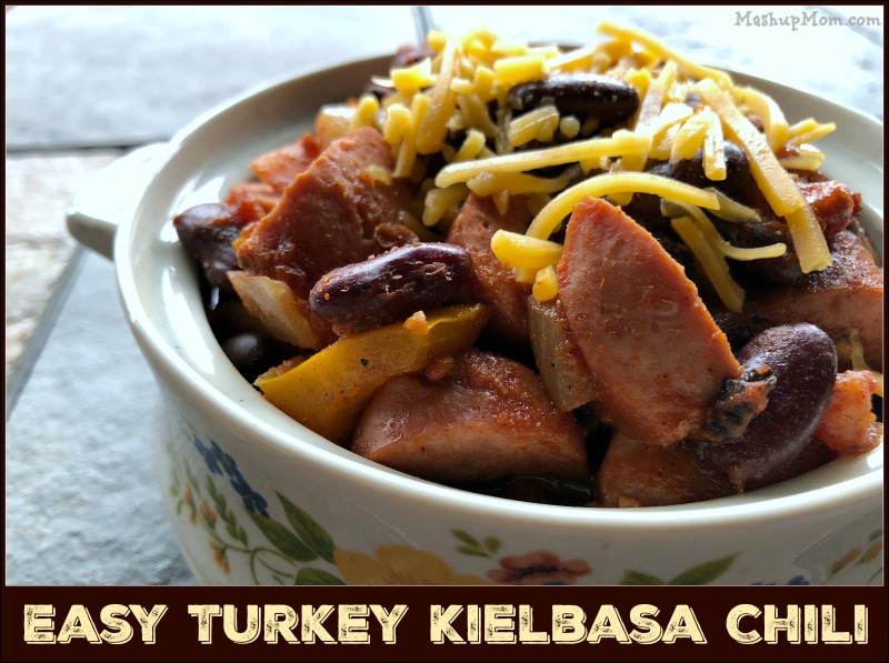 Try this Easy Turkey Kielbasa Chili (Gluten Free and Lower Fat!) the next time you're looking for a different comfort food twist on your usual chili recipes. Doing a smoked sausage chili gives you a flavor reminiscent of sausage, peppers, and onions -- but with a definite chili kick.