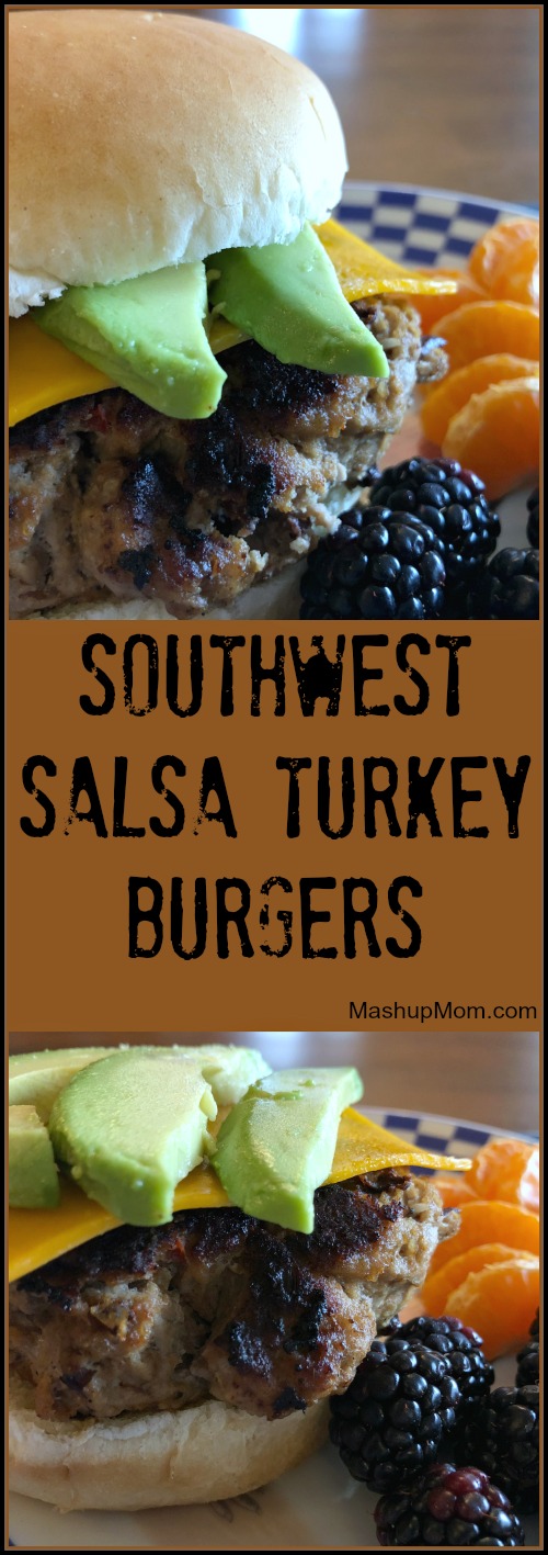 Give these juicy & flavorful Southwest salsa turkey burgers a try the next time you're looking for a different take on your basic burgers: This 25 minute weeknight dinner recipe is super simple, and comes together in a flash!
