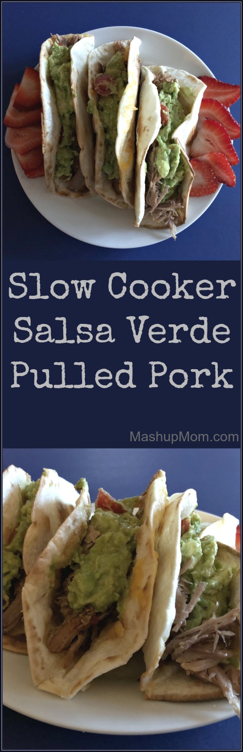This savory Slow Cooker Salsa Verde Pulled Pork recipe (made here with ALDI's Hatch + Green Chile Pepper Salsa!) sports so much flavor for such a simple Crock-Pot meal, and leaves you you with plenty of leftover pulled pork to re-purpose into any of a number of meals.