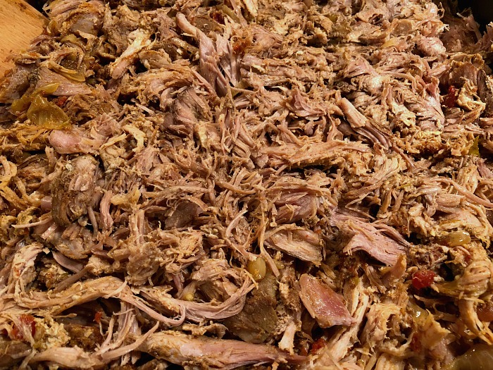 Shredded pulled pork: This savory Slow Cooker Salsa Verde Pulled Pork recipe (made here with ALDI's Hatch + Green Chile Pepper Salsa!) sports so much flavor for such a simple Crock-Pot meal, and leaves you you with plenty of leftover pulled pork to re-purpose into any of a number of meals.