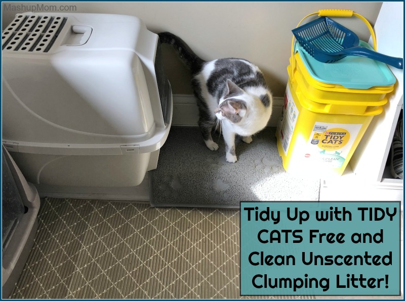 While picking up TIDY CATS Free and Clean litter at Target, I also picked up a new litter box, litter-trapping mat, and scoop for a whole refresh. Free of added dyes and fragrances, with the odor-absorbing power of activated charcoal -- it doesn't just add a different odor to mask the one you're trying to eliminate.