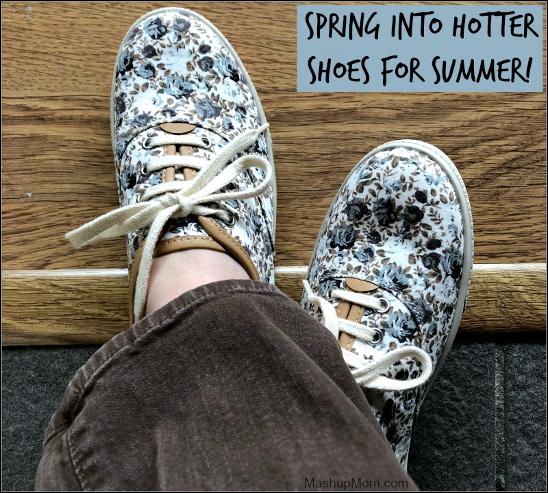 floral canvas Hotter shoes