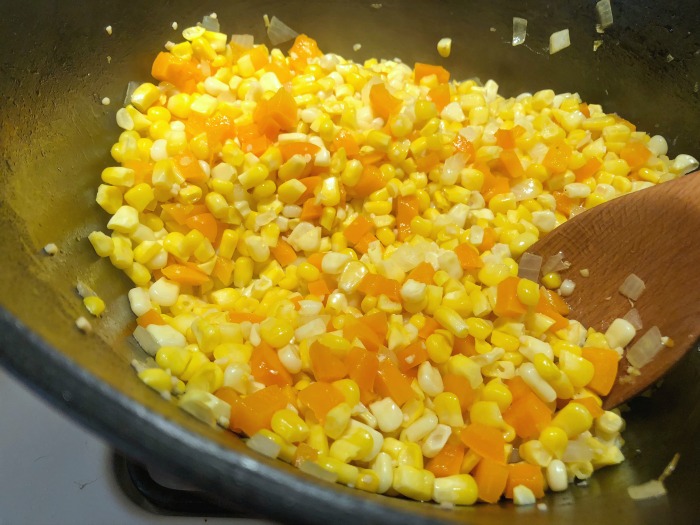 corn and peppers
