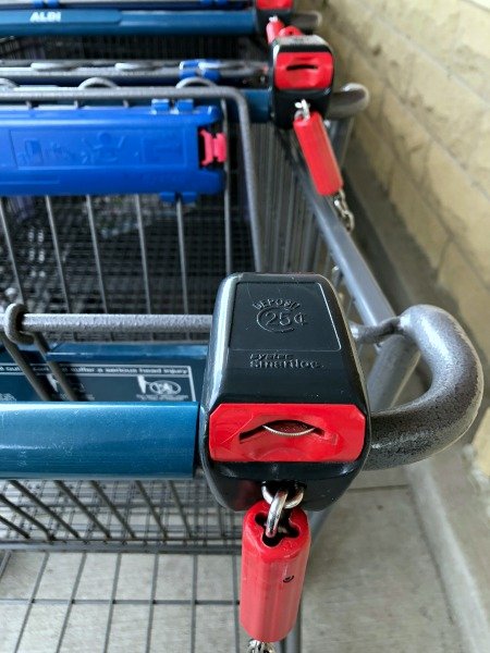 unlocked ALDI cart