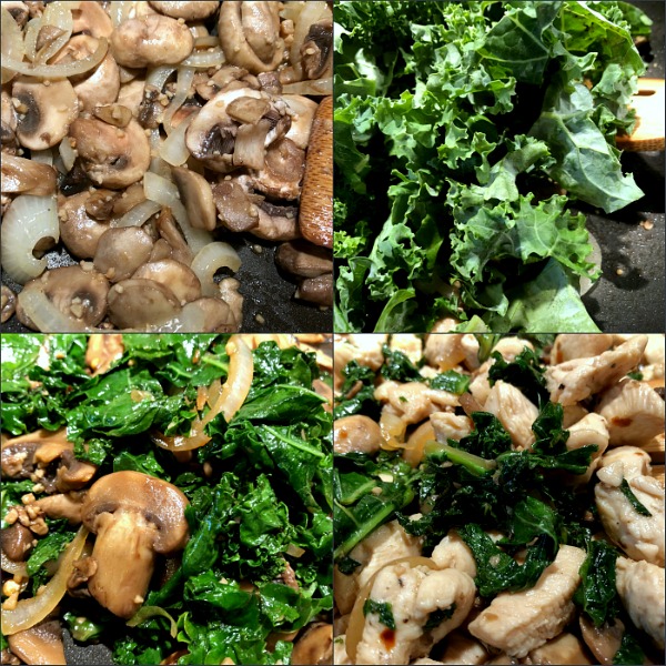 steps to chicken kale stir fry