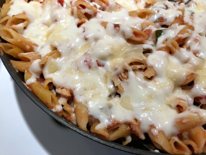 cheesy pasta skillet