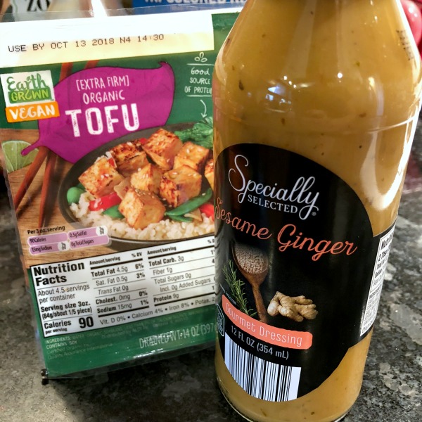 aldi tofu and sesame ginger dressing