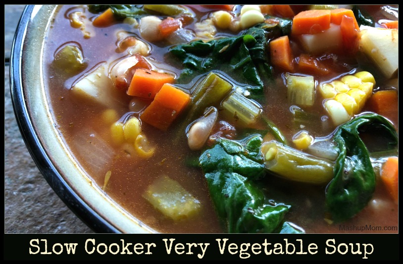 Slow Cooker Vegetable Soup - Food Dolls