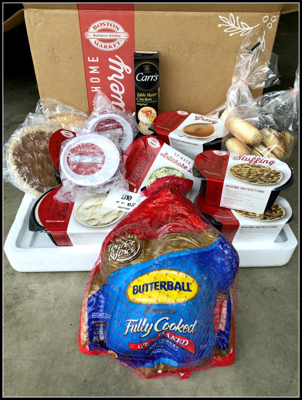 Boston Market Thanksgiving home delivery box