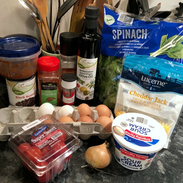 black bean frittata ingredients