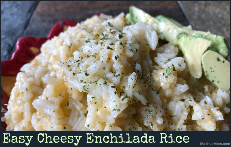 cheesy enchilada rice
