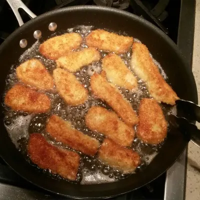 frying second side