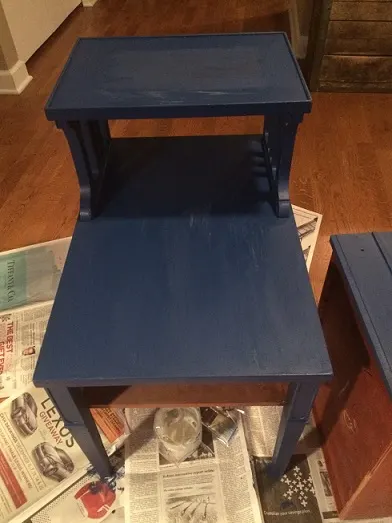 DIY Lego table. Used liquid nails to glue Lego base to old end table that  we spray painted. Made a road around the bo…