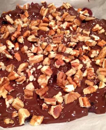 pour-on-chocolate-add-pecans