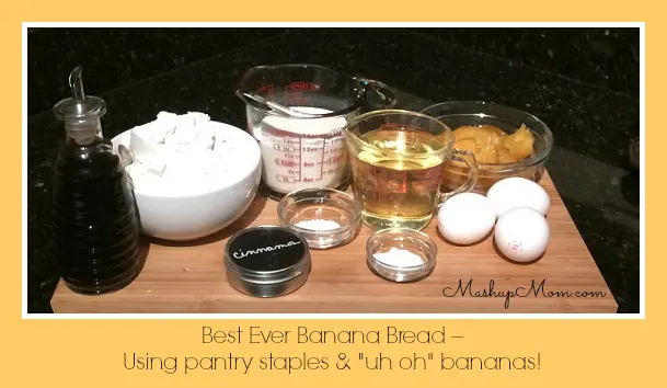 banana bread ingredients