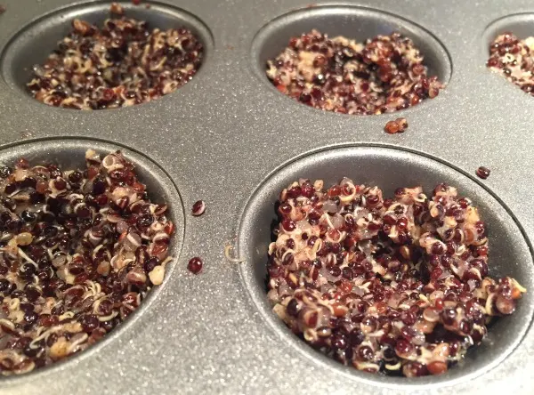 press-quinoa-mixture-into-cups