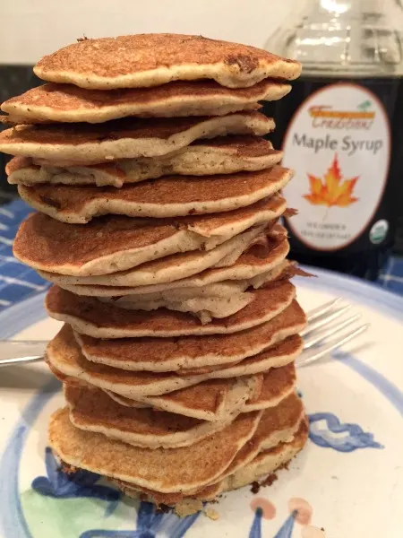 stack of banana pancakes