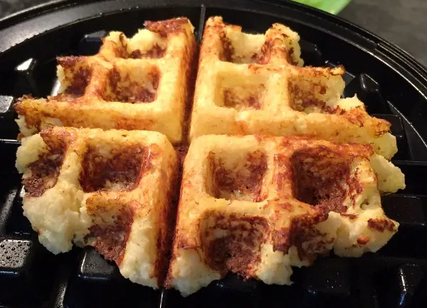 low-carb-cauliflower-waffle-roll-on-iron