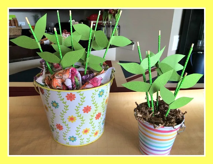 bouquet stems ready to add nail polish bottles