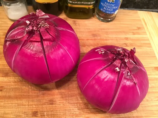 score the onions