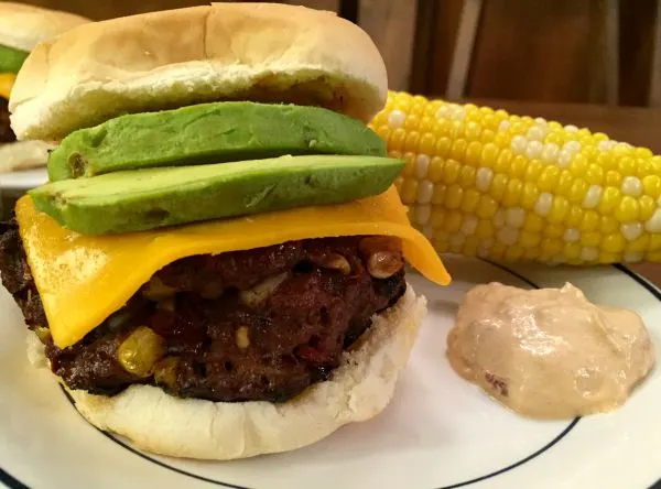 chipotle-corn-burger-with-sour-cream