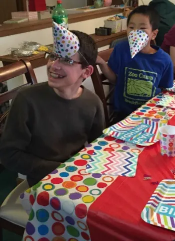 kids at a birthday party