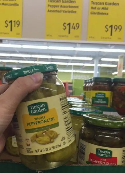 pepperoncini at ALDI